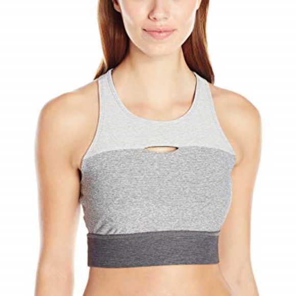 Calvin Klein Performance Scuba Front Cut Out Back Longline Bra - Picture 1 of 3